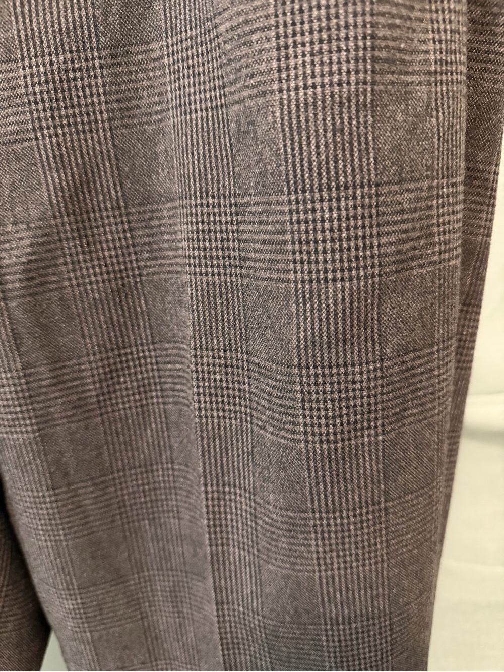 Calvin Klein Modern Fit Brown Plaid Trousers - Picture 3 of 6